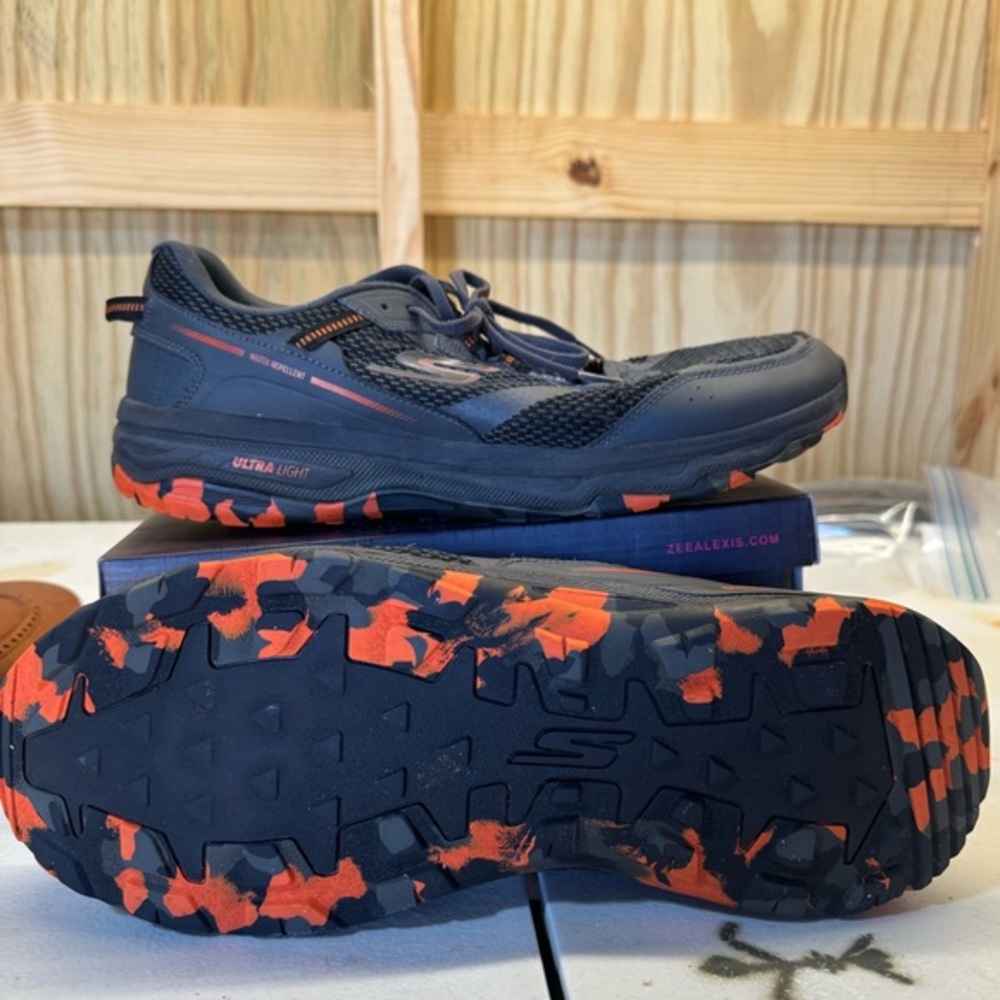 Skechers Go Run Trail Altitude Marble Rock Runner 2.0 Men’s sz 13‎ Black/Orange